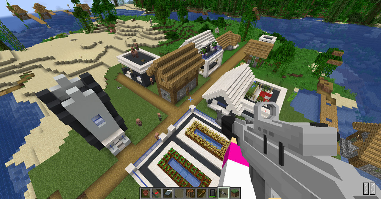 Minecraft modernizig a vilage