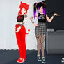 vroid moble my ocs maya and arisa pose