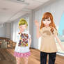 vroid moble my oc annabelle and evalyn