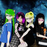 vroid syudio Arisa And Friends wallpaper i need 4 good name for them one that need name are in 2 pic