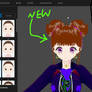 vroid studio a complet makover on my oc sally and came out better that i was expected