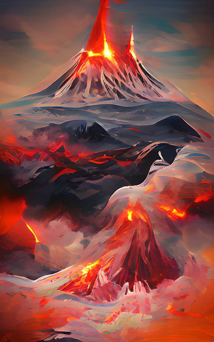 Volcano Deviantart Volcano by MezzelBlack on DeviantArt