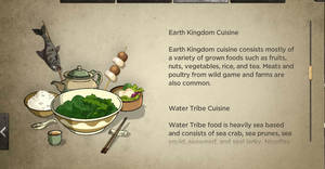 Korra earth kingdom food