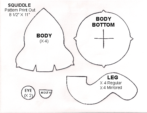 Squiddle sewing pattern