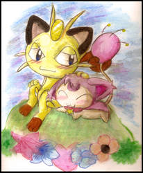 ++Meowth and Mimi++