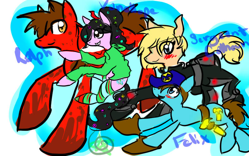 Wreck-It Ralph: Main Cast MLP Style by SilverSkittlez on DeviantArt