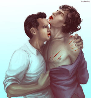 Sherlock BBC - Moriarty x Sherlock - Another kiss