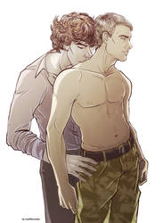 Sherlock BBC - Sherlock X John 2 by maXKennedy