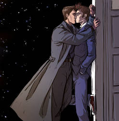 Doctor Who - The Doctor x Jack kiss