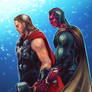 Avengers The Age Of Ultron - Vision x Thor