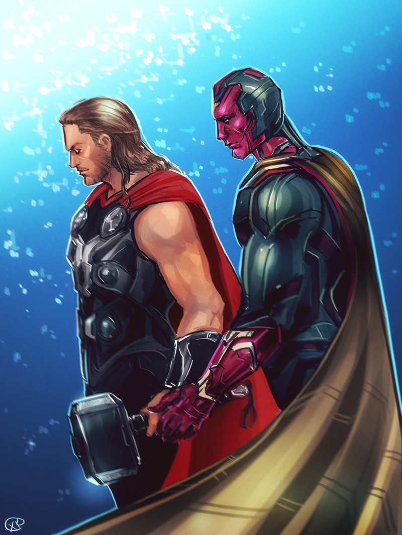 Avengers The Age Of Ultron - Vision x Thor