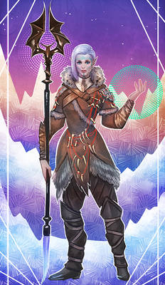 Dragon Age OC tarot style commission