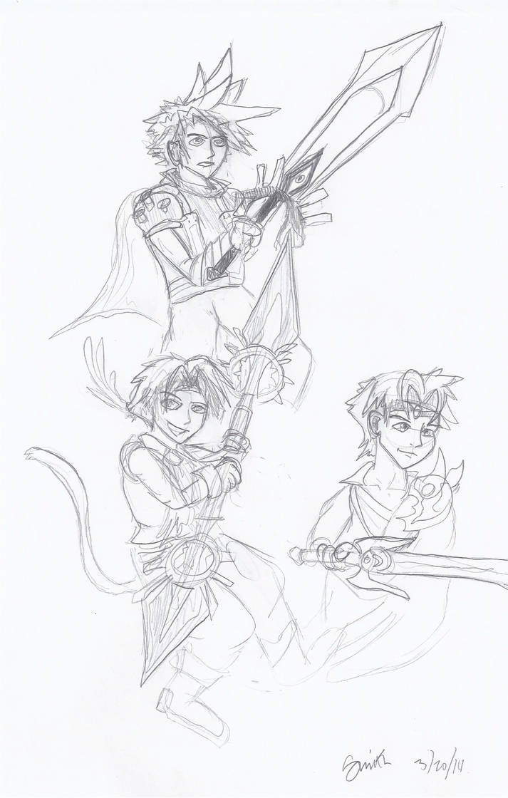 Dissidia sketches by justinburblak141 on DeviantArt