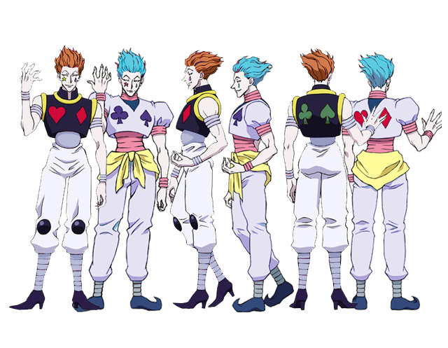 2011 Hisoka Character Design (with 1999 colors) by LieutenantColonelFan on  DeviantArt