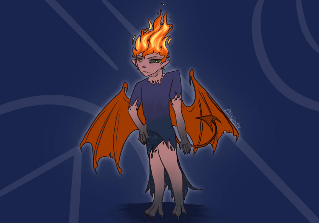Basic Fire Demon Fire demon by IrisNeedsSanity on DeviantArt