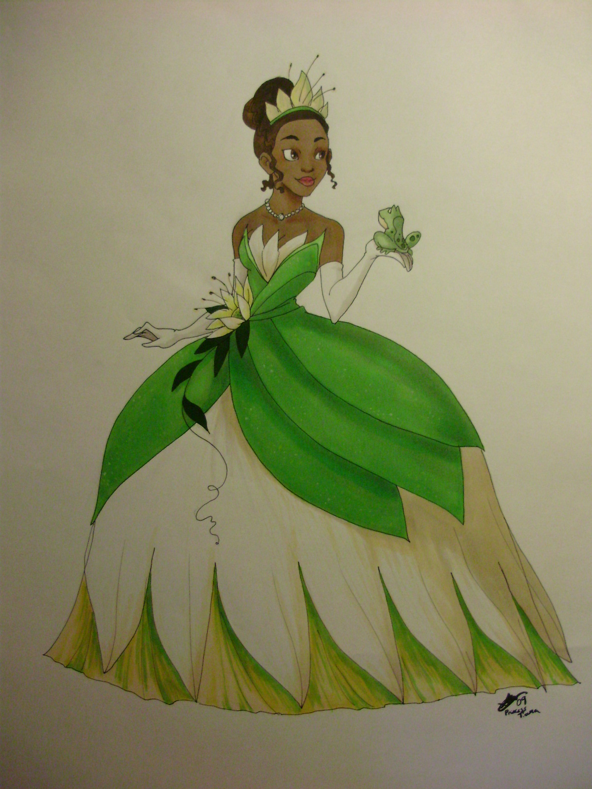 princess tiana dress drawing TIANA ~ Princess and the Frog