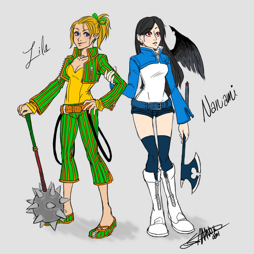 Kingdom Hearts Nanami and Lila by SManorArt on DeviantArt