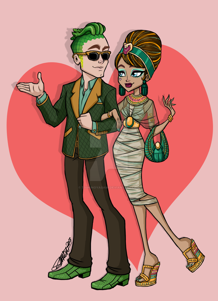 Monster High: Date Night Cleo and Deuce by tsukinoyagami on DeviantArt