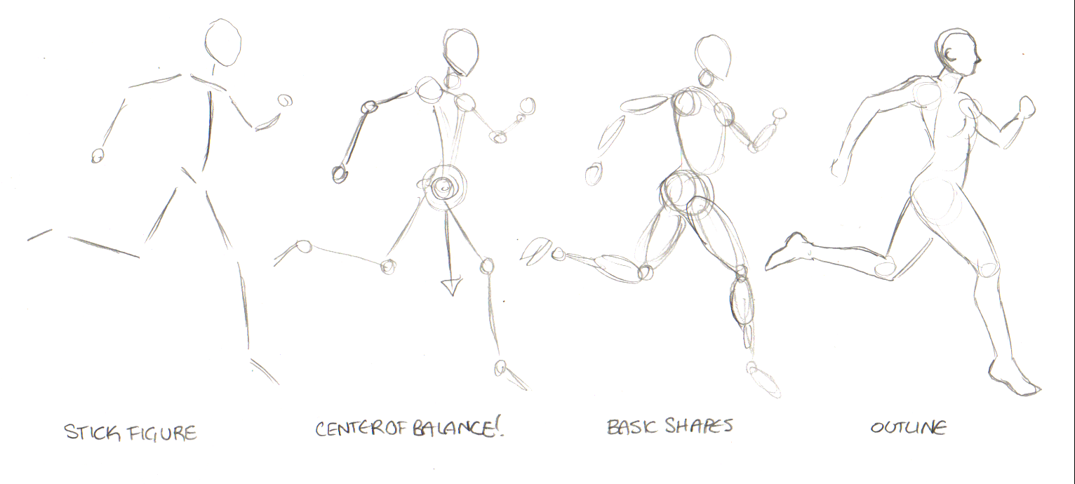 Running Woman Figure Tutorial by crazy-fae on DeviantArt