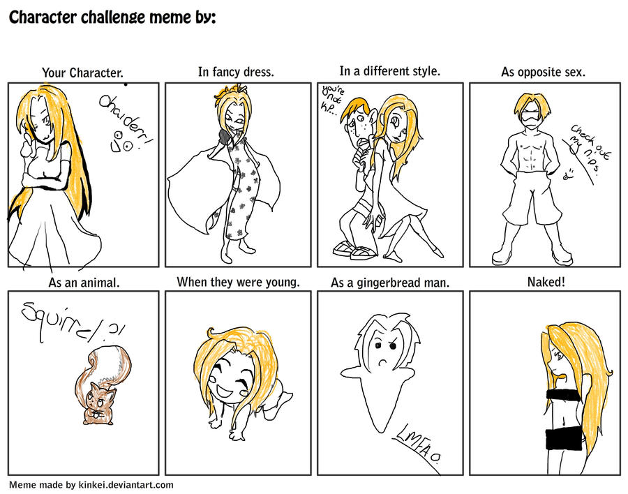 Characterization Meme Character Meme by Snuffykins on DeviantArt