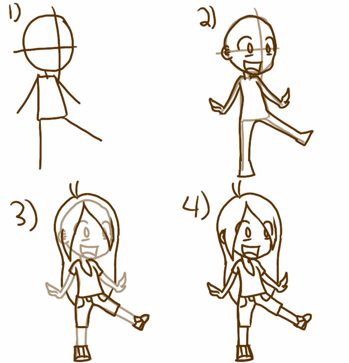 how to draw caricatures body