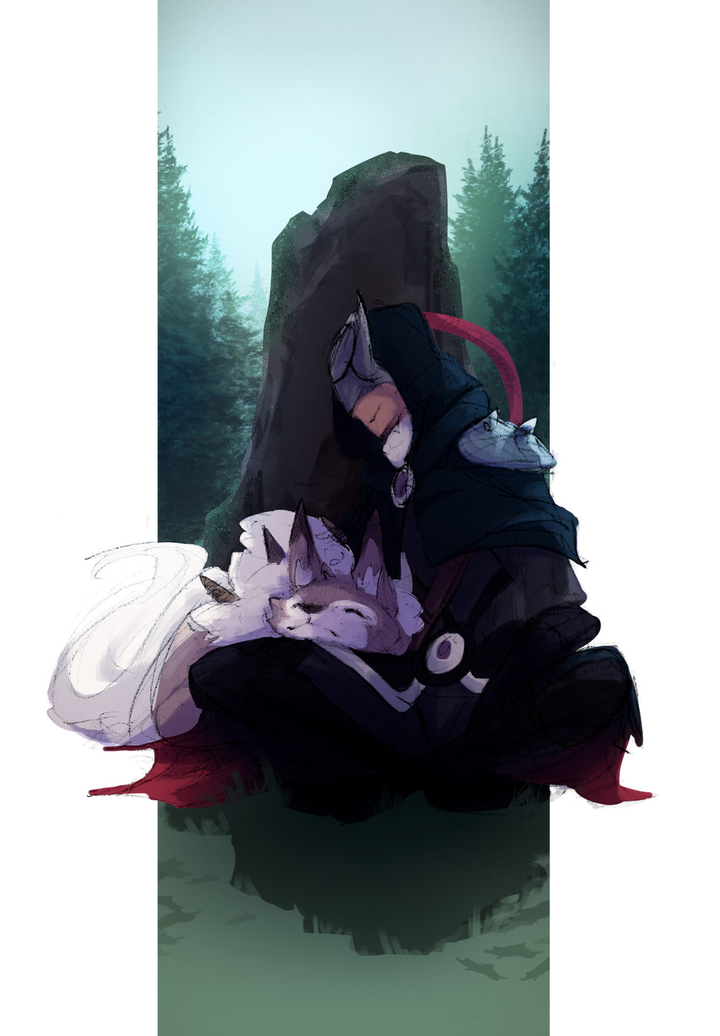 Poke-Ren Sketchtober: Companion by Mokkun-Way