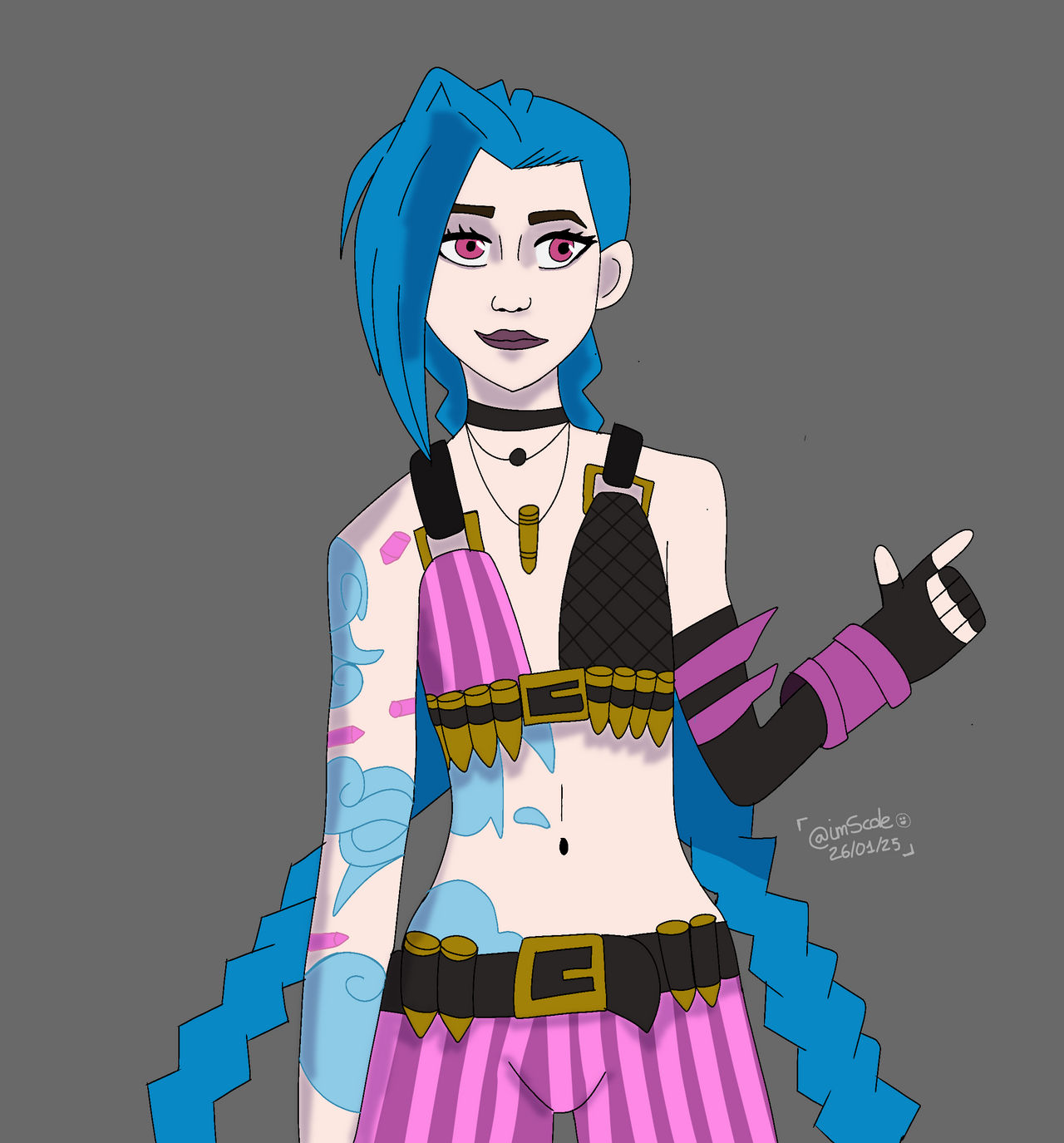 Jinx Lab Rever Redraw of Jinx: 2015 // 2025 by imScole on DeviantArt