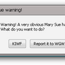 Second Mary Sue Warning