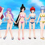 Koihime Musou girls bikinis