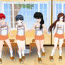 A Few Ranma 1/2 girls Hooters outfit