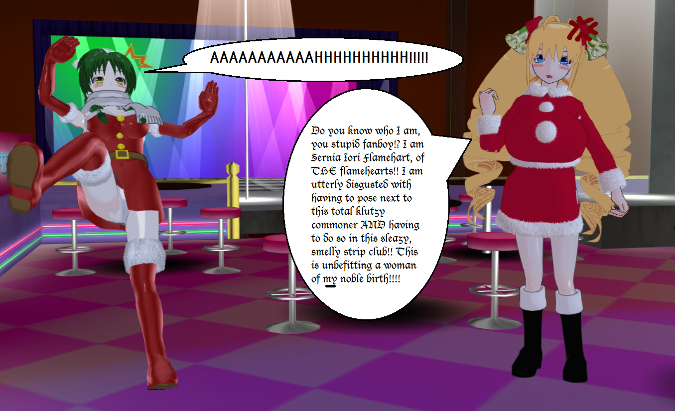 Ladies vs Butlers Bad Santas Helpers by quamp on DeviantArt