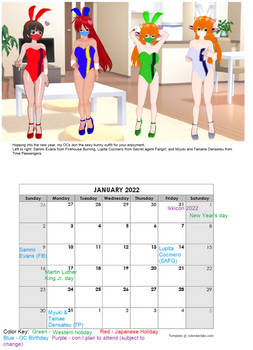 2022 Calendar January