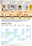 2022 Calendar October by quamp