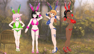 Black-Closet Bikini Bunnies