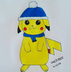 Chilly Pikachu- Inktober 2016 day 4