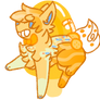 ::AUCTION CLOSED:: Orange Creamsicle Cocktail Fox