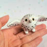 Snowy Owl Charm Handmade Animal Figurine