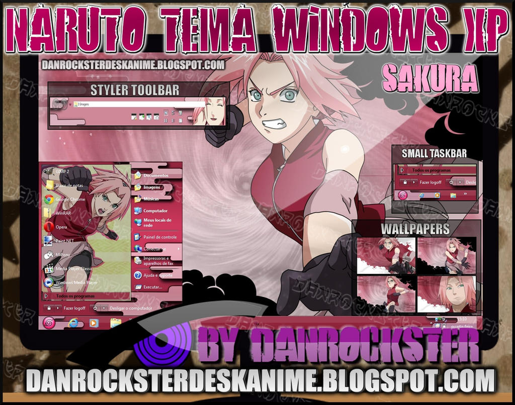 Sakura Haruno Theme Windows XP by Danrockster on DeviantArt