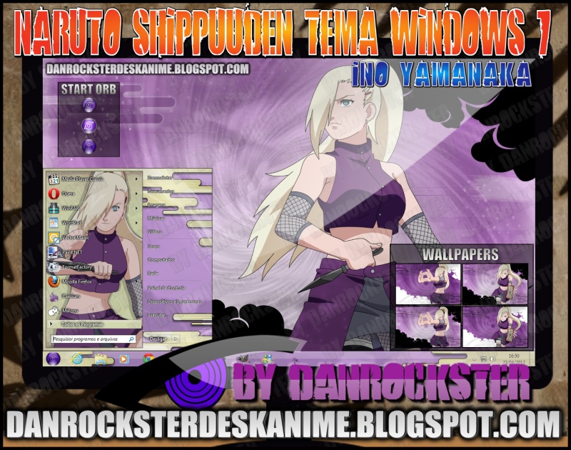 Ino Yamanaka Theme Windows 7