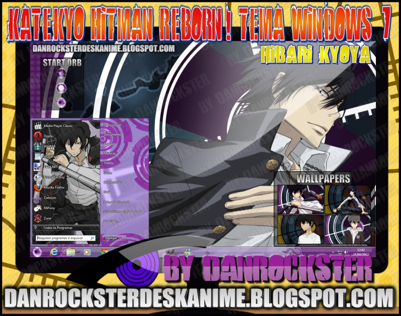 Hibari Kyoya Tema Windows 7