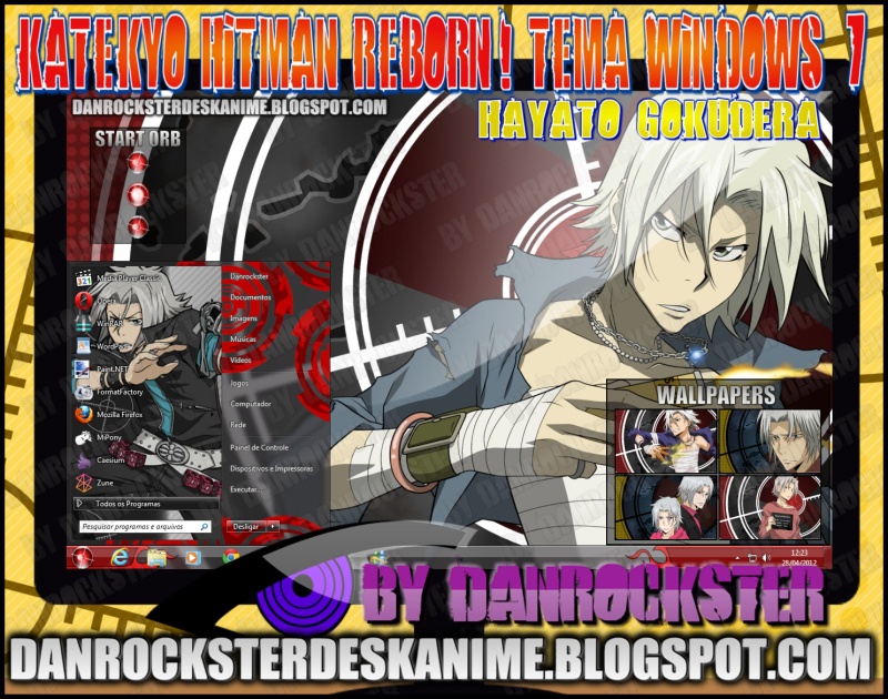 Hayato Gokudera Theme Windows 7