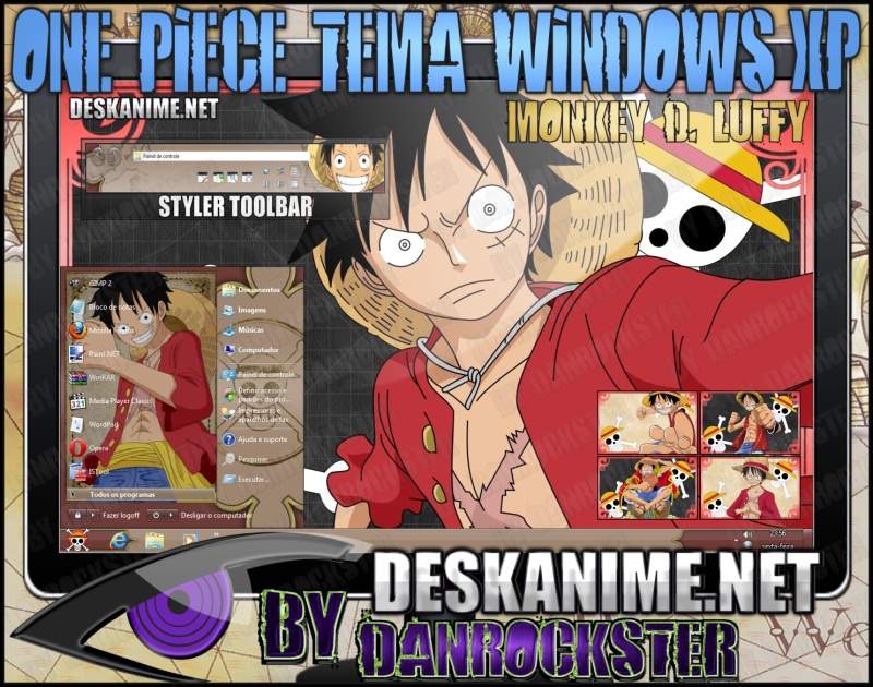 Monkey D. Luffy Theme Windows XP by Danrockster on DeviantArt