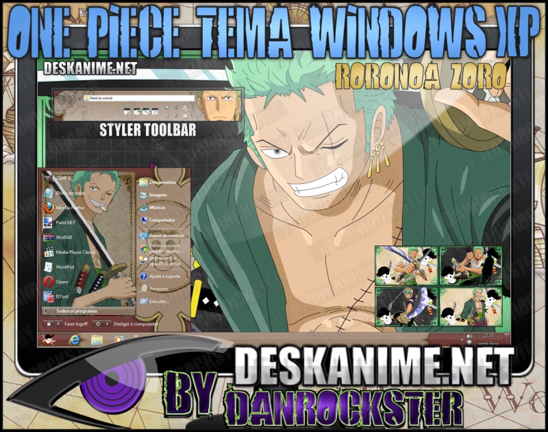 Roronoa Zoro Theme Windows XP by Danrockster on DeviantArt