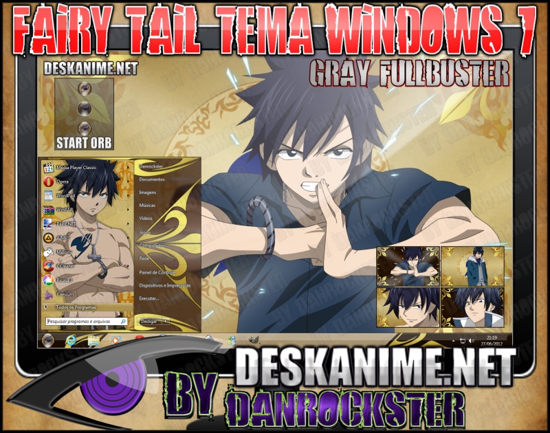 Gray Fullbuster Theme Windows 7