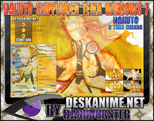 Naruto 9 Tails Chakra Theme Windows 7