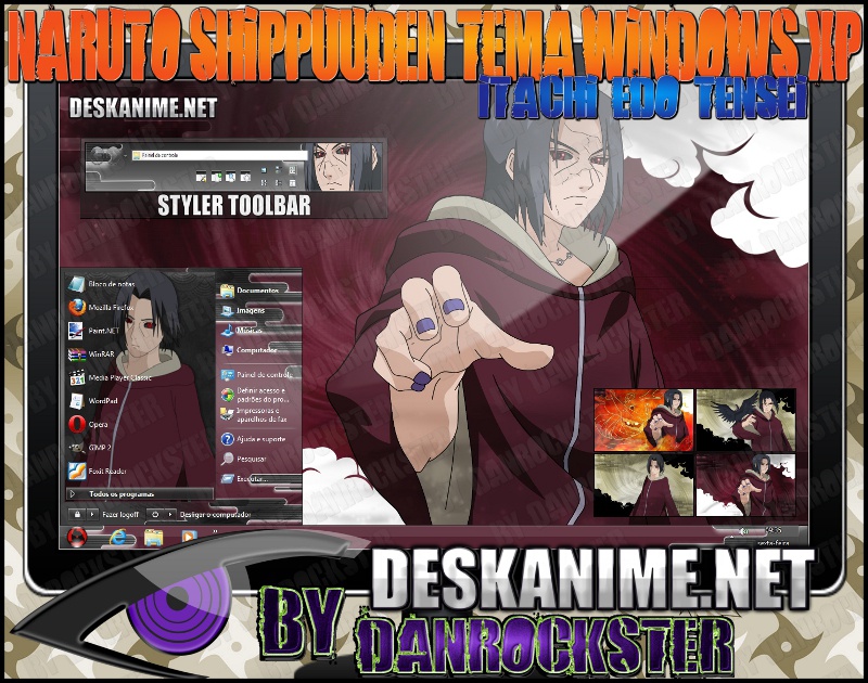 Itachi Edo Tensei Theme Windows XP