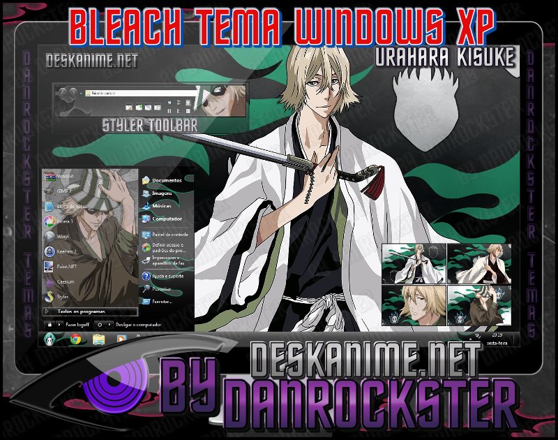 Urahara Kisuke Theme Windows XP