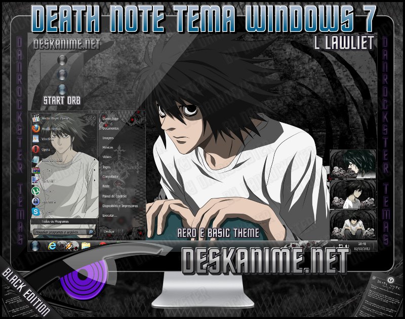 L Lawliet Theme Windows 7