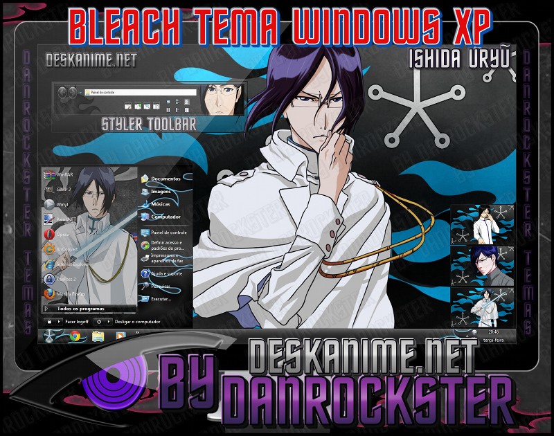 Ishida Uryu Theme Windows XP