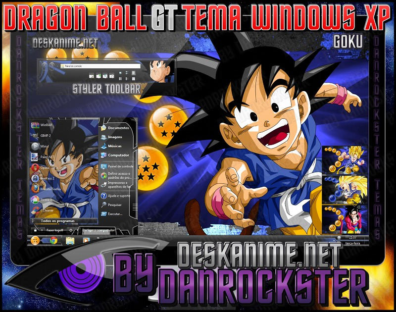 Windows Xp Dbz Goku Theme Windows XP by Danrockster on DeviantArt